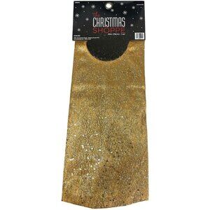 Glittery Christmas Tree Skirt, 30 in (76 cm) (Gold)